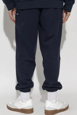 Pangaia NAVY BLUE Sweatpants with logo