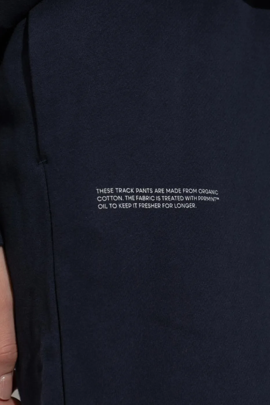 Pangaia NAVY BLUE Sweatpants with logo