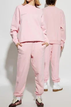 Pangaia PINK Sweatshirt with logo