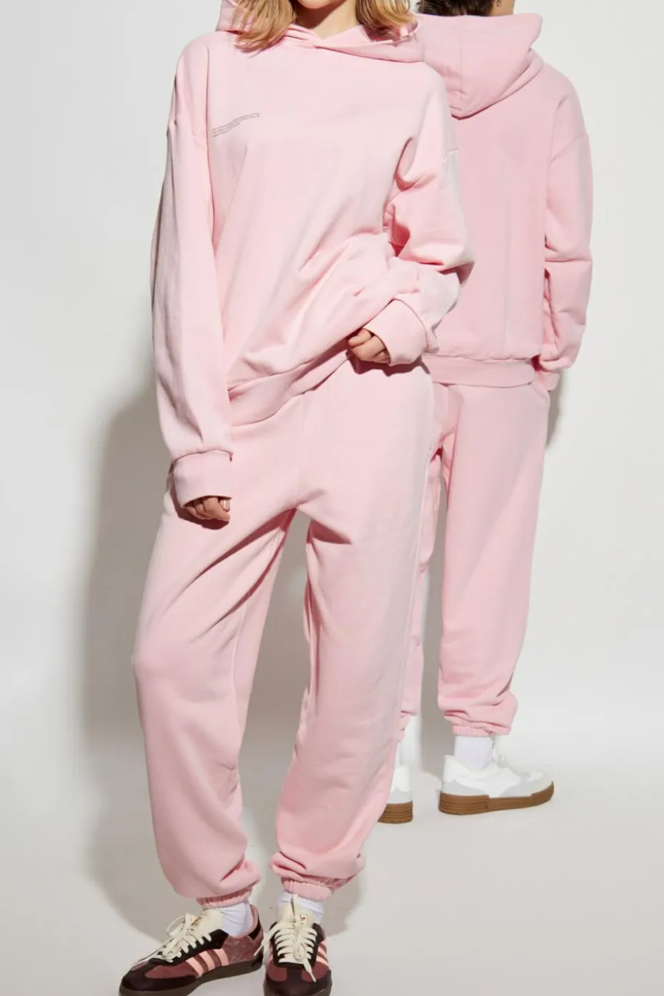 Pangaia PINK Sweatshirt with logo