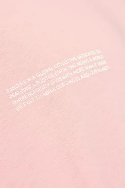 Pangaia PINK T-shirt with logo