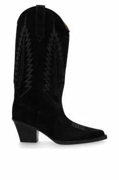 Paris Texas BLACK ‘Rosario’ heeled cowboy boots