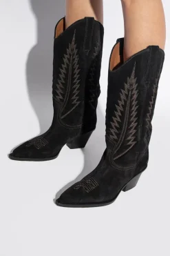Paris Texas BLACK ‘Rosario’ heeled cowboy boots
