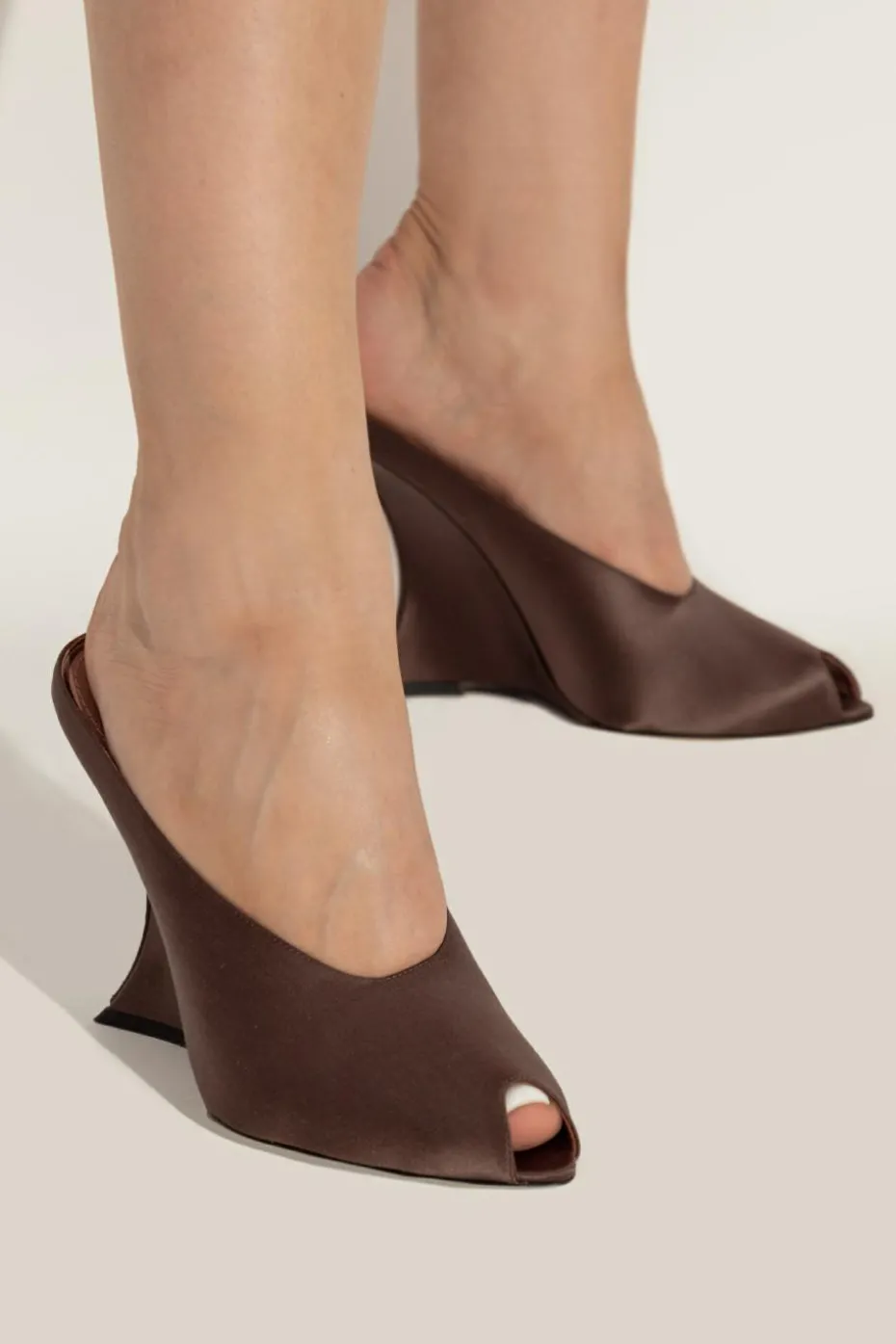 Paris Texas BROWN Wedge sandals "Nina"