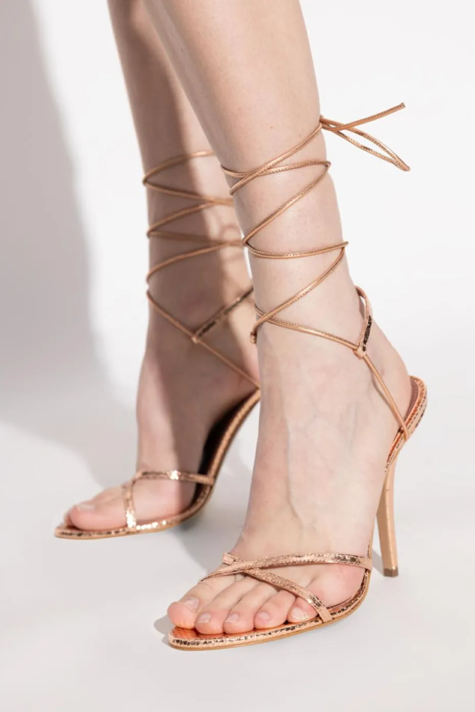 Paris Texas GOLD Linda heeled sandals
