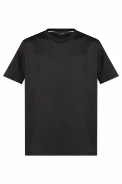 Paul & Shark BLACK T-shirt with embroidered logo