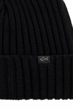 Paul & Shark BLACK Wool beanie