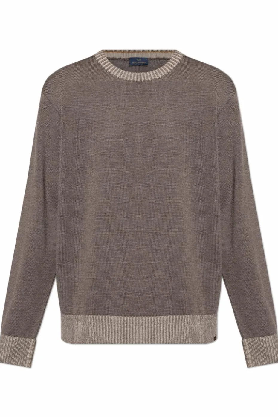 Paul & Shark BROWN Wool sweater with crew neck