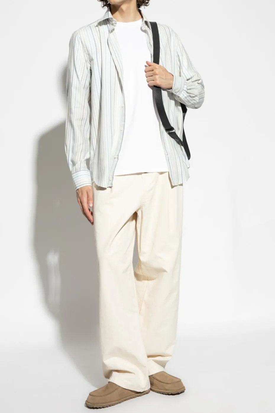Paul & Shark cream Shirt with a striped pattern