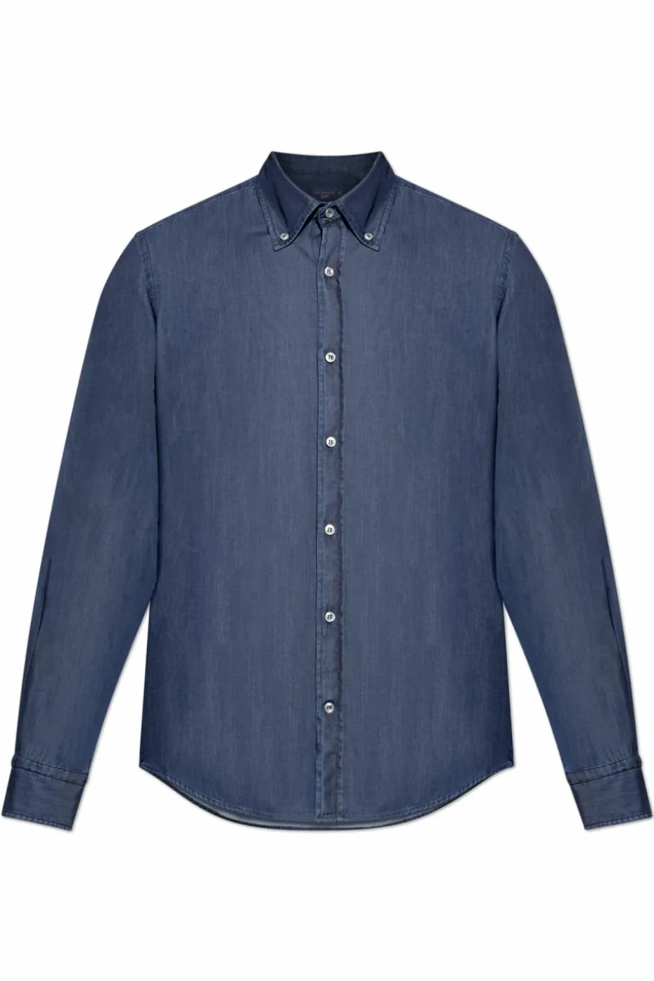Paul & Shark NAVY BLUE Denim shirt with a pocket