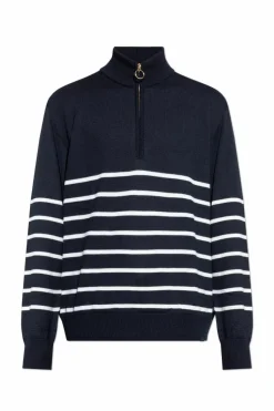 Paul & Shark NAVY BLUE Sweater with zip neckline