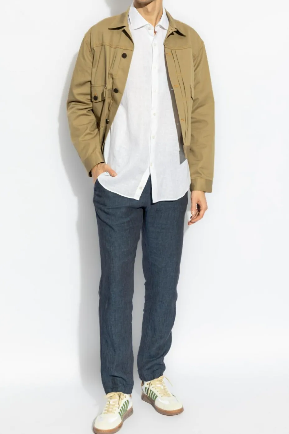 Paul & Shark WHITE Linen shirt