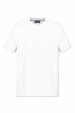 Paul & Shark WHITE T-shirt with embroidered logo