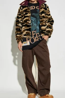 PDF beige Jacket with pattern