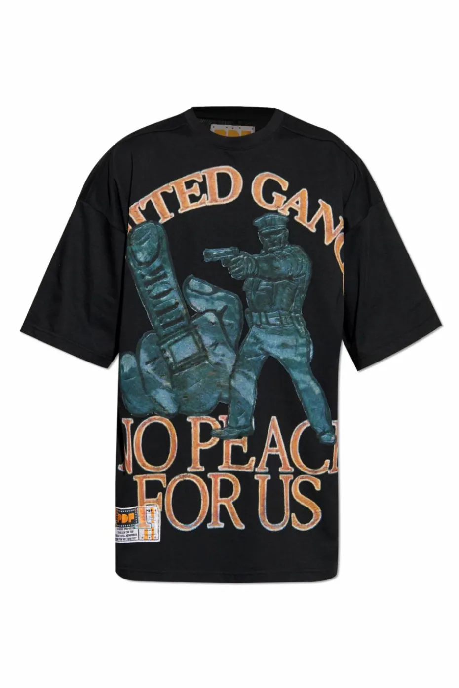 PDF BLACK T-shirt with print