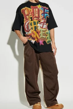 PDF BLACK T-shirt with print