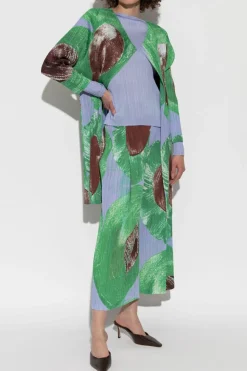 Pleats Please Issey Miyake MULTICOLOUR Pleated coat
