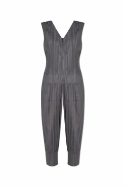 Pleats Please Issey Miyake GREY Pleated jumpsuit