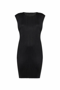 Pleats Please Issey Miyake BLACK Pleated dress