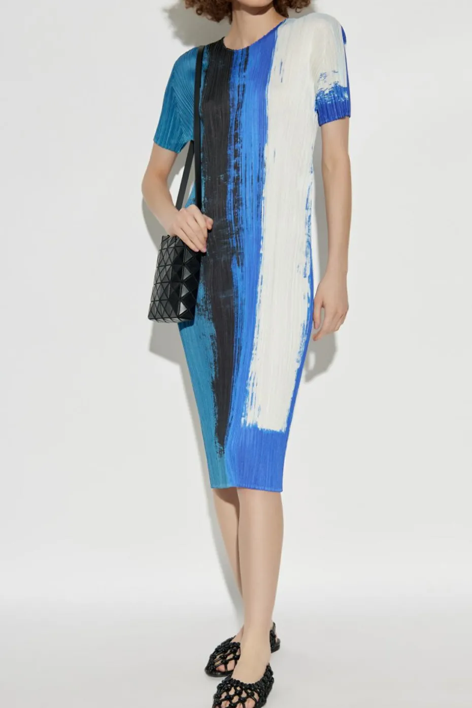 Pleats Please Issey Miyake BLUE Pleated dress