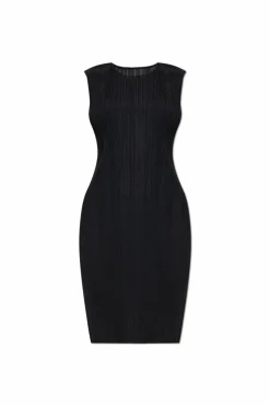 Pleats Please Issey Miyake BLACK Pleated dress