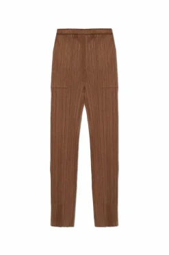 Pleats Please Issey Miyake BROWN Pleated Pants