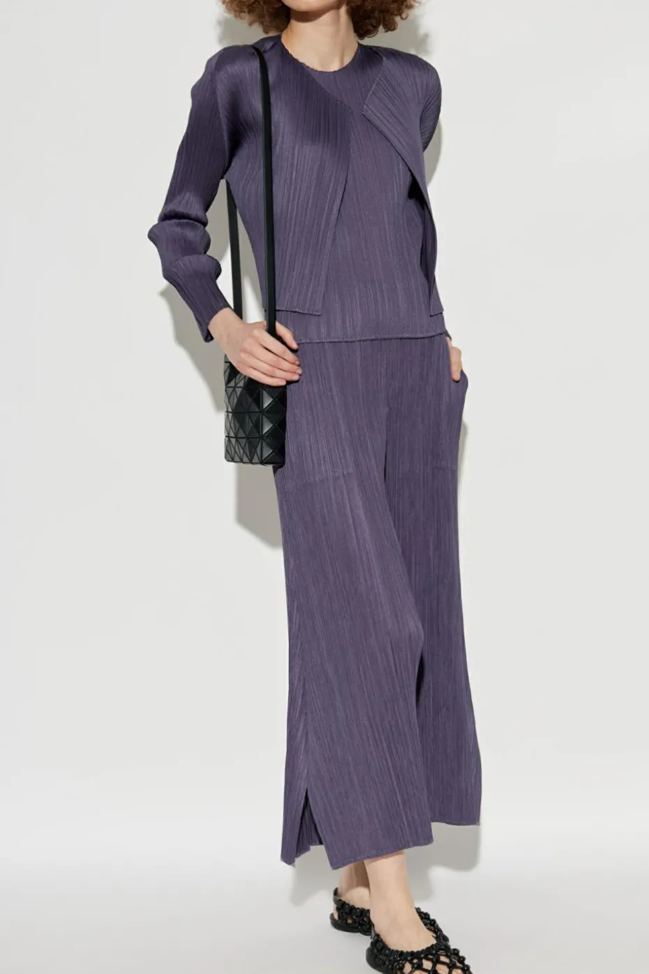 Pleats Please Issey Miyake PURPLE Pleated top