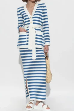 Posse BLUE Skirt with striped pattern "Ari"