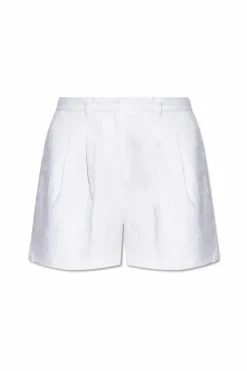 Posse WHITE Linen shorts