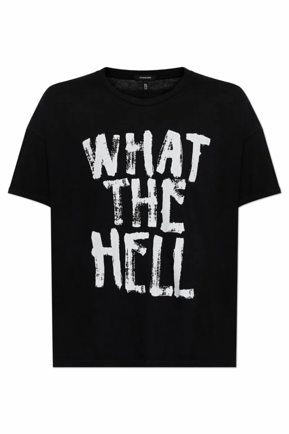 R13 BLACK T-shirt with print