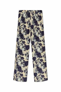 R13 cream Floral pattern pants