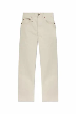 R13 cream Pants with logo