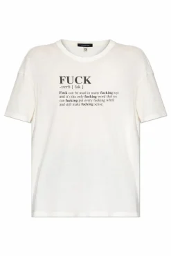 R13 cream T-shirt with print