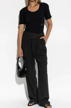R13 GREY Pants with wool trim