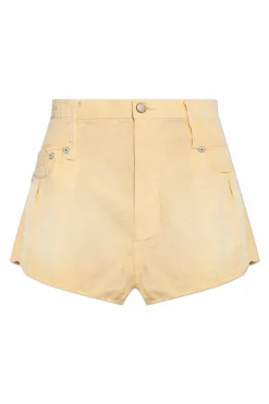 R13 YELLOW High-waisted shorts