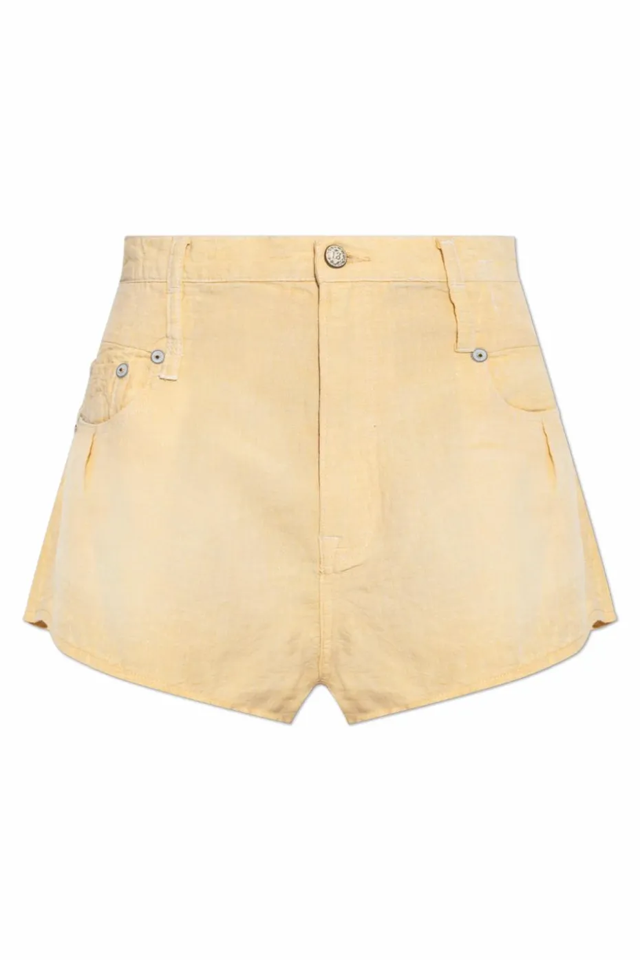 R13 YELLOW High-waisted shorts
