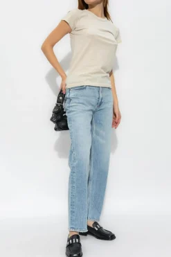 Rag & Bone beige T-shirt in organic cotton