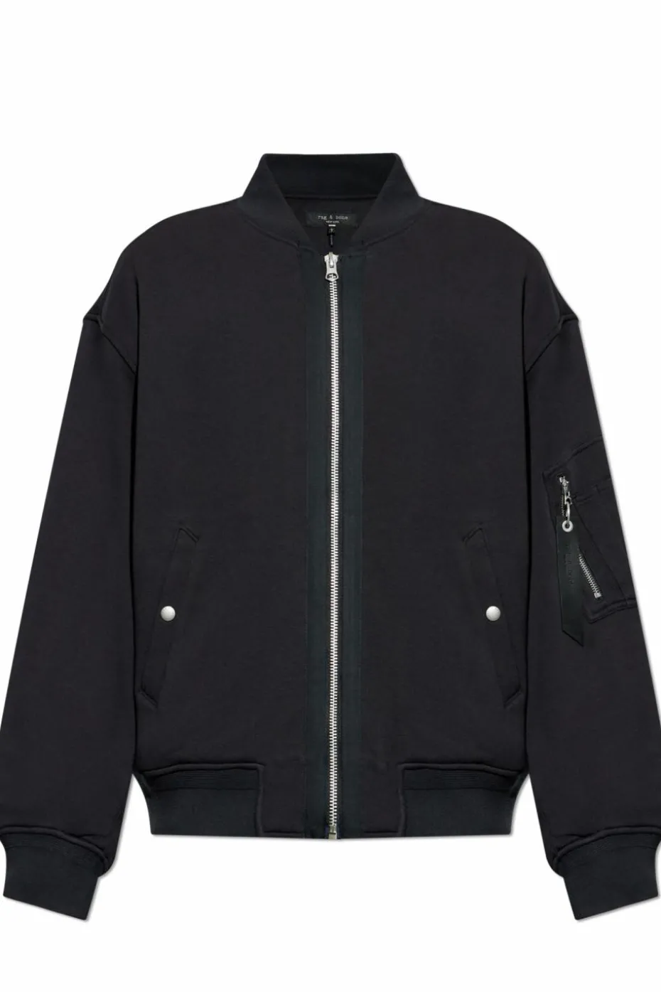 Rag & Bone BLACK Jacket Terry bomber style