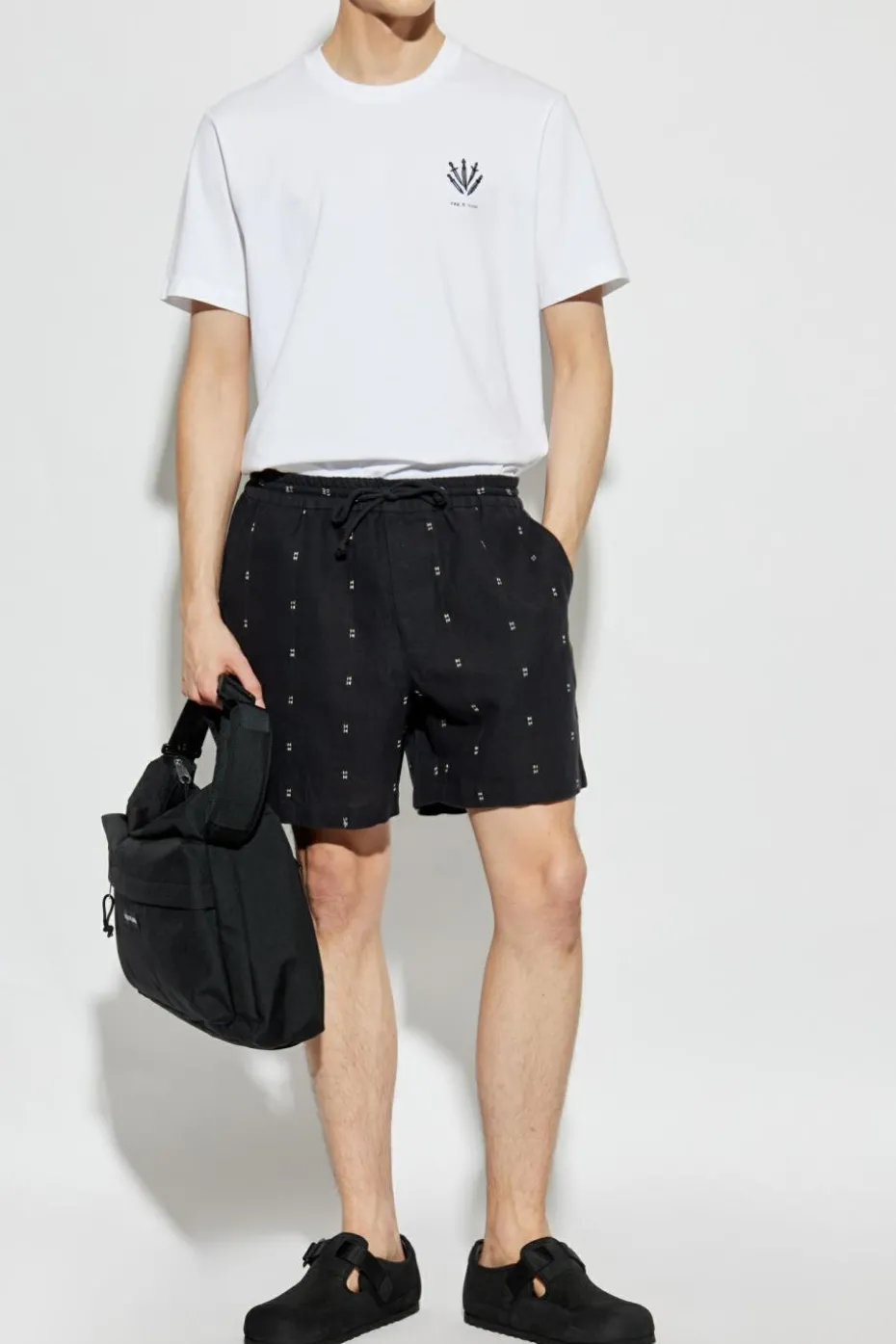 Rag & Bone BLACK Shorts with pockets