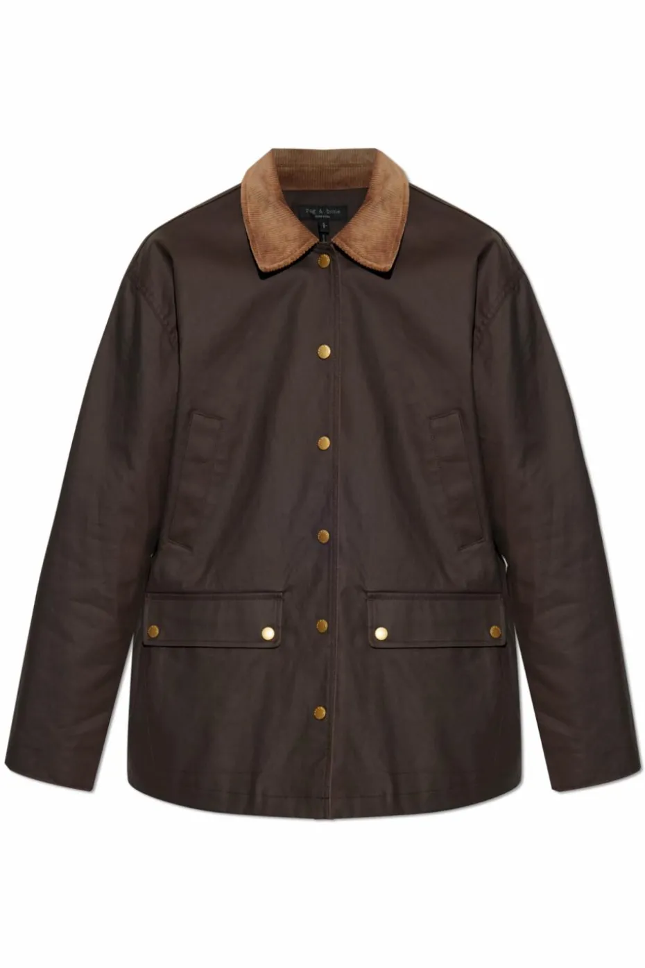 Rag & Bone BROWN Jacket with corduroy collar