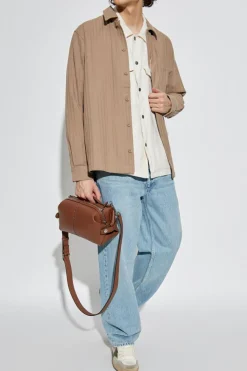 Rag & Bone cream Linen shirt with pockets