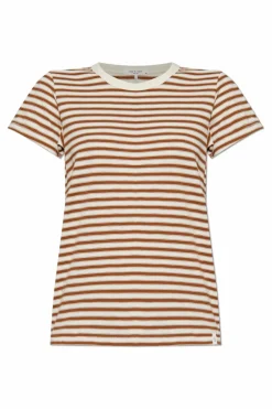 Rag & Bone cream Striped pattern T-shirt