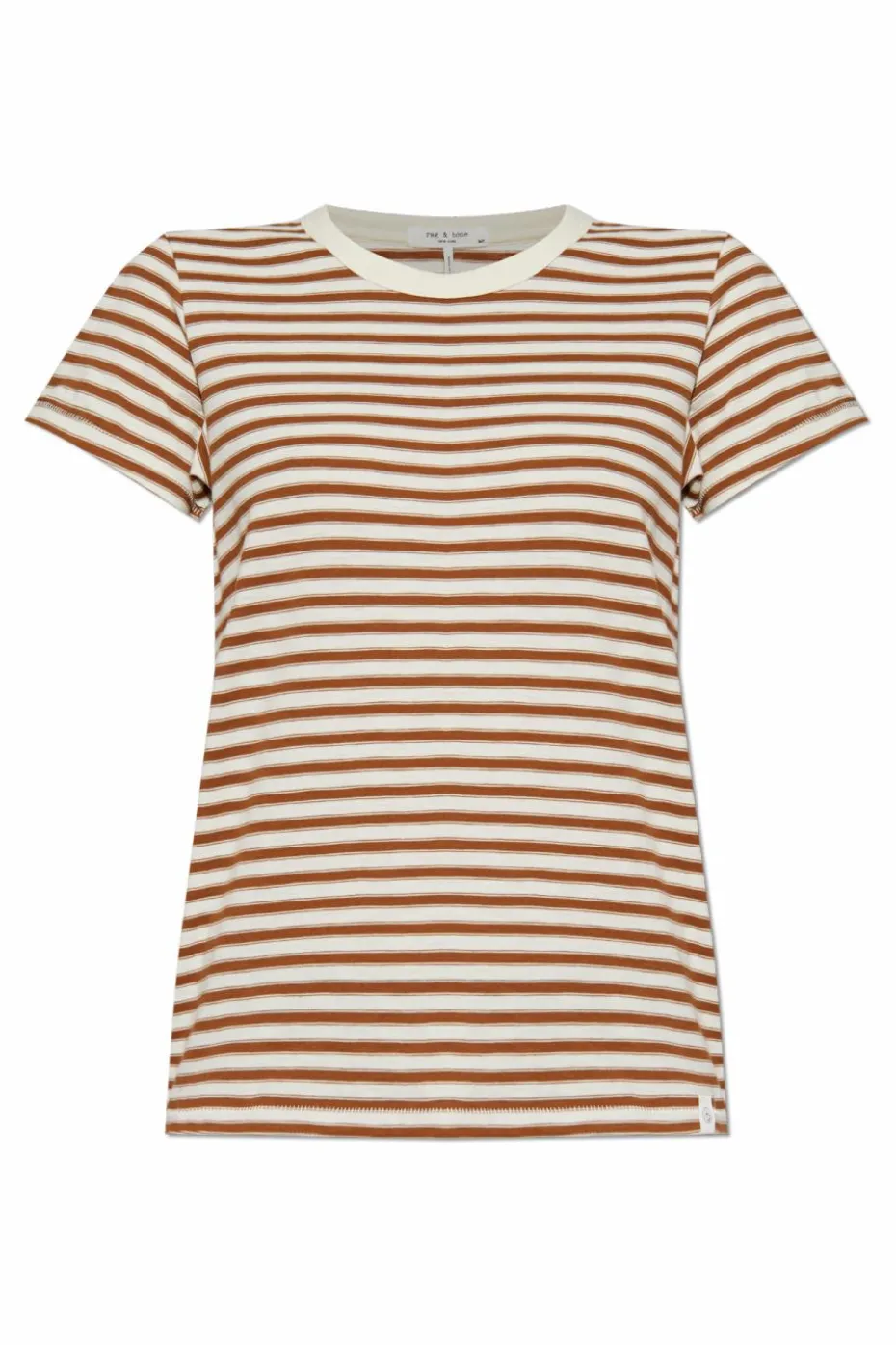 Rag & Bone cream Striped pattern T-shirt