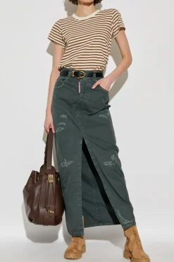 Rag & Bone cream Striped pattern T-shirt