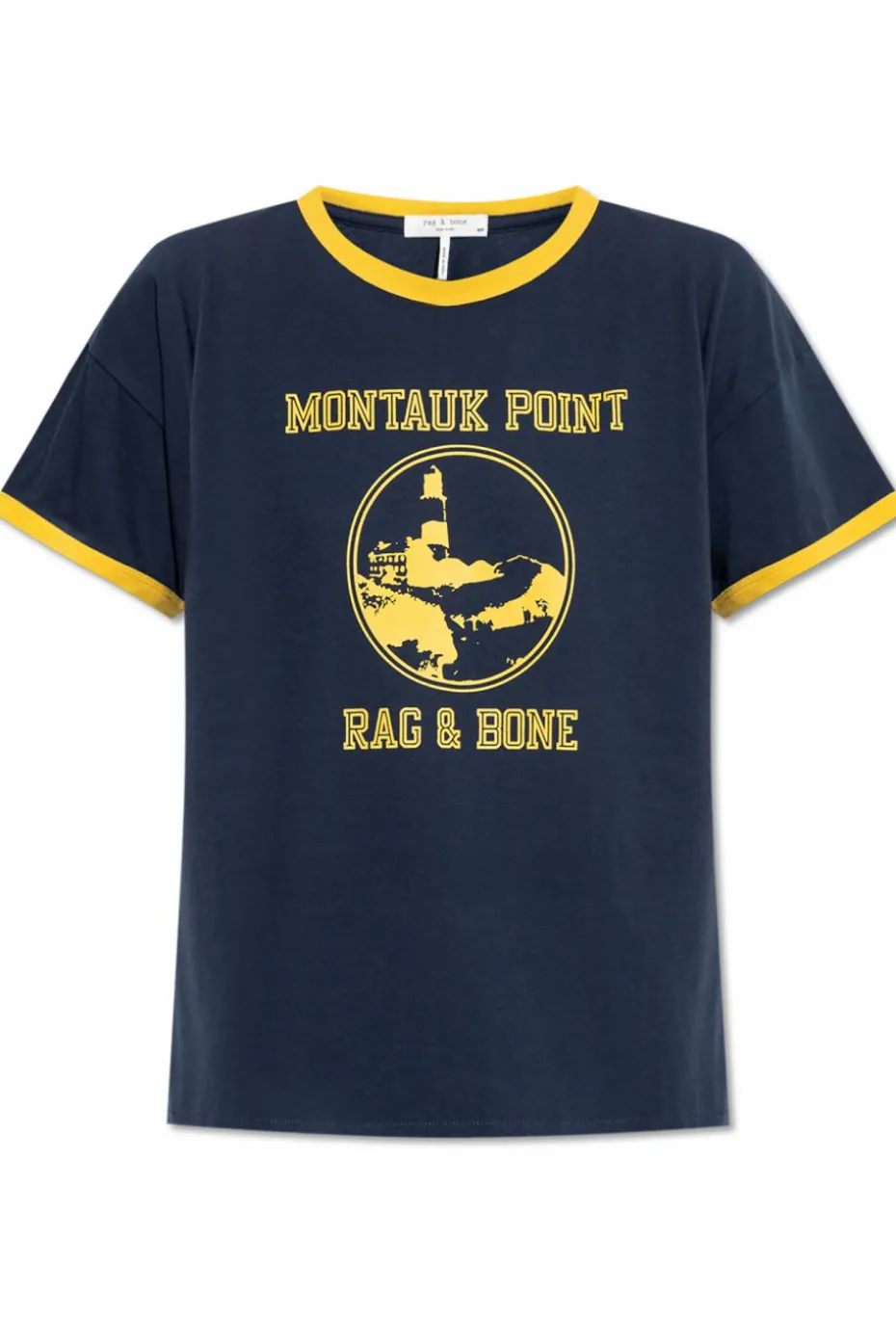 Rag & Bone NAVY BLUE T-shirt with print