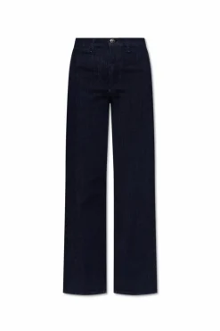 Rag & Bone NAVY BLUE Wide-leg jeans