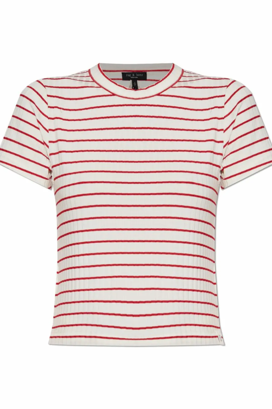 Rag & Bone RED T-shirt with striped pattern