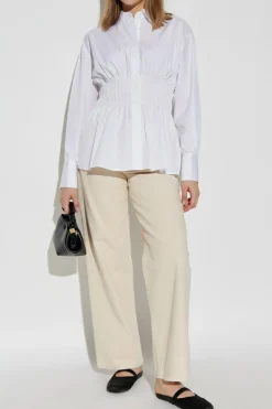 Rag & Bone WHITE Shirt with draping at the waist