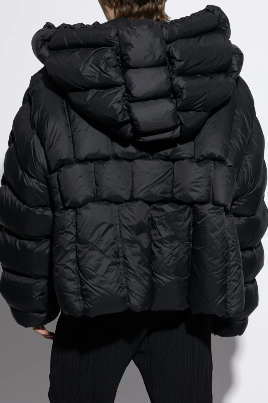 RAXXY BLACK Down jacket with hood