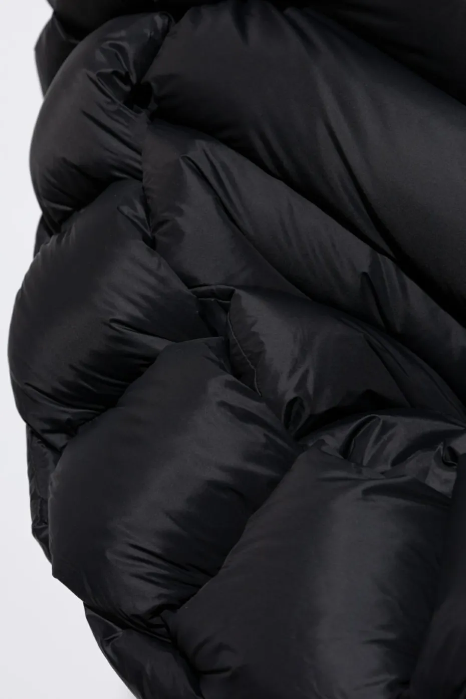 RAXXY BLACK Down jacket with hood